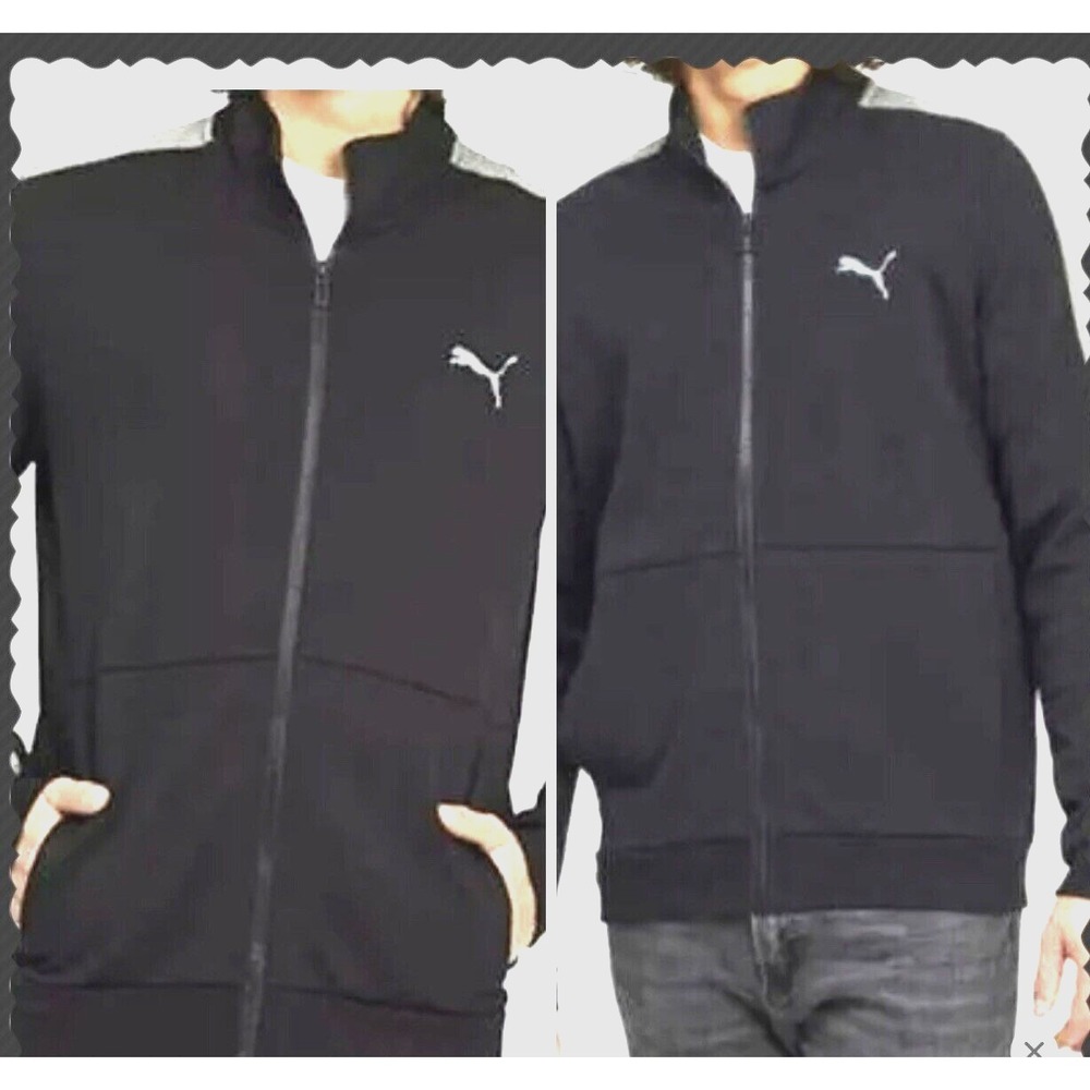 Puma - Men's - Medium -  Activewear - Full Zip - Track Jacket with Logo - Black